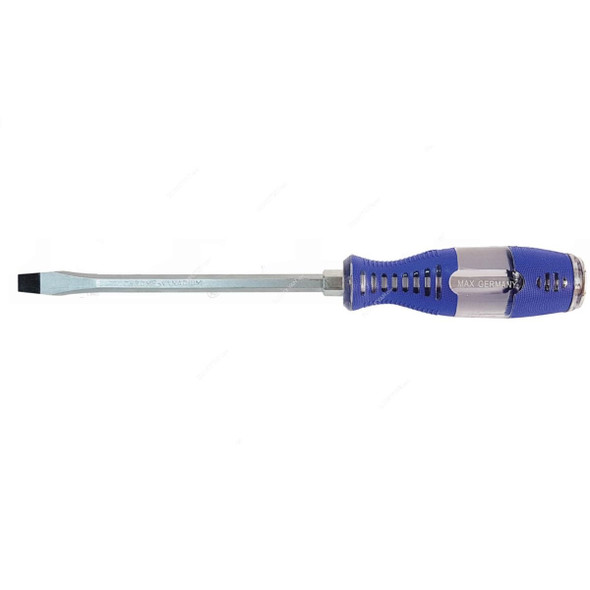 Max Hammering Flat Screwdriver, 389F, 8MM Tip Size x 250MM Length