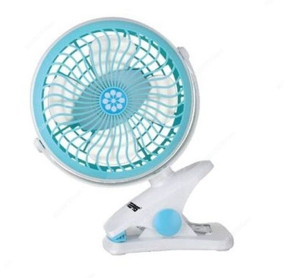 Geepas Rechargeable Clip Fan, GF9627, 5V