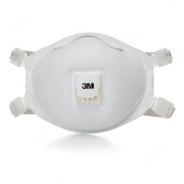 3M Welding Respirator, 3M8512, Respirator N95, Carbon, White