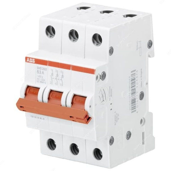 Abb Switch Disconnector, SHD203-32, 3P, 32A, 415VAC