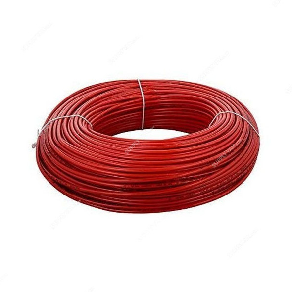 RR Kabel Single Core Cable, PVC, 4MM x 100 Mtrs, Red