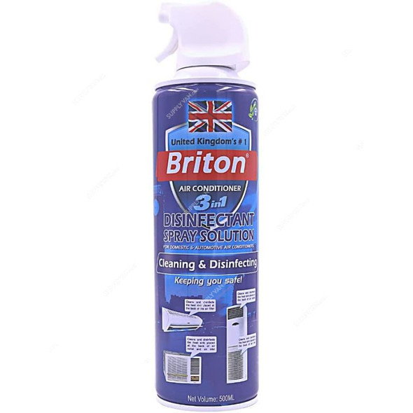 Briton 3 in 1 Disinfectant Spray Solution, BR-DSS, 500ML