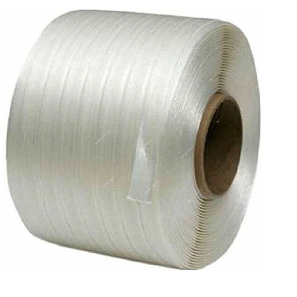 Cord Strap, Polycord, 19MM x 700 Mtrs, White, 2 Rolls/Pack