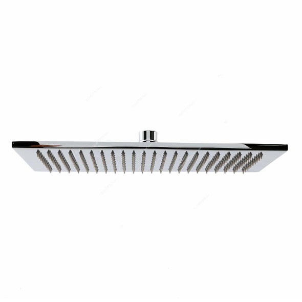 Bold Eco Rain Rectangular Shower Head With Sharp Nozzles, TECSHD1703702, 8MM Thk, 200MM Width x 400MM Length