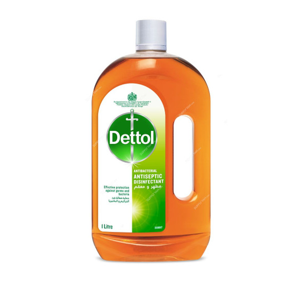 Dettol Antiseptic Liquid Disinfectant, Pine, 1 Ltr, 3 Pcs/Pack