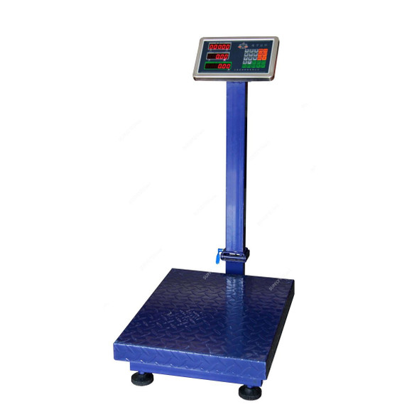 Digital Platform Weighing Scale, Blue, 1000 Kg Weight Capacity