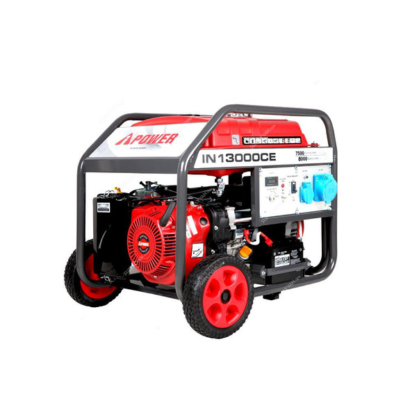 AiPower Gasoline Generator, IN13000CE, 8000W, 25 Ltrs, 459CC