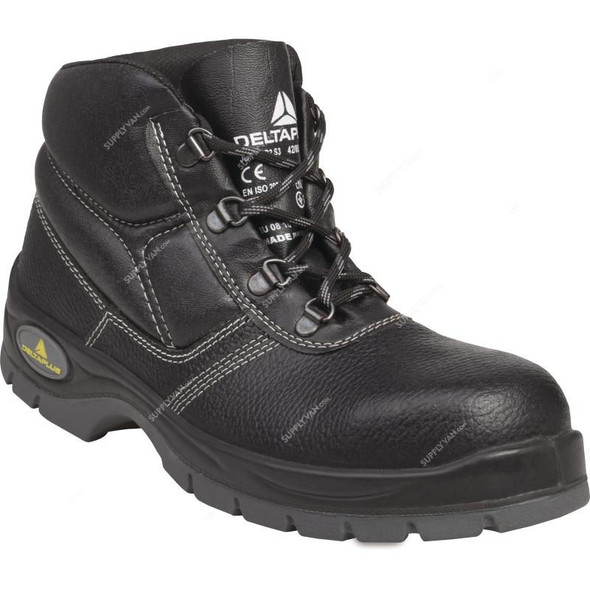Delta Plus Jumper2 S3 Safety Shoes, JUMP2S3NO42, Size42, Steel Toe, Black