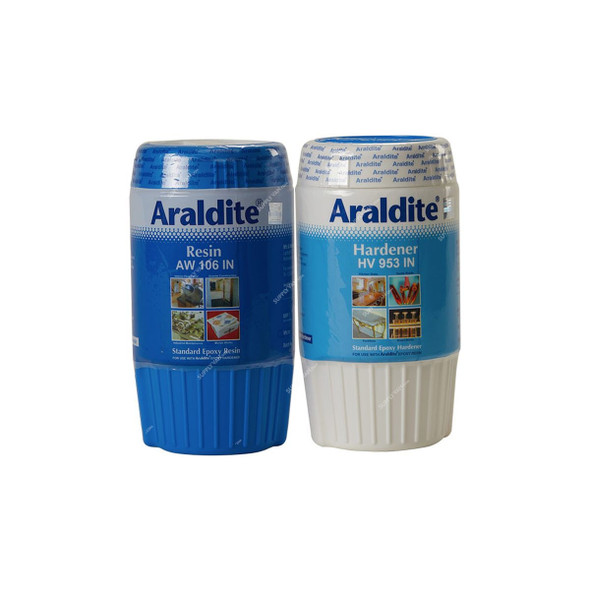 Araldite Standard Epoxy Resin And Hardener Set, AW-106+HV-953, 450GM, 2 Pcs/Set