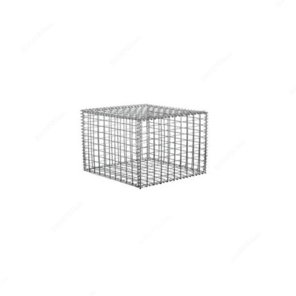 Admax Gabion Basket, Galvanized Steel, 330MM Length x 330MM Width, 4MM Wire Dia