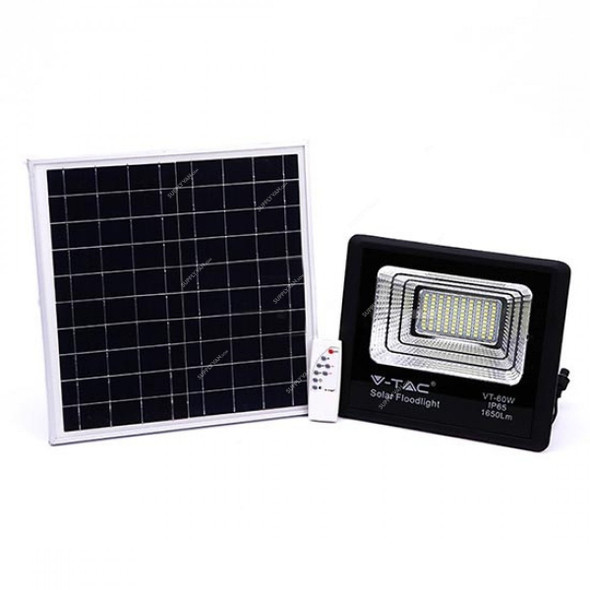 V-Tac Solar Floodlight, 94010-938, 20W, 1650 LM, 6000K