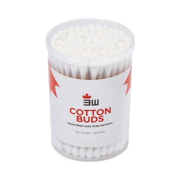 3W Cotton Buds, NO-117, 7.5CM Length, 200 Pcs/Box