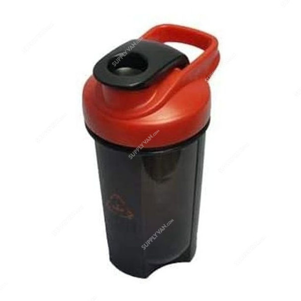 3W Shaker Bottle, 3WF-7047, Plastic, 500ML, Black/Red