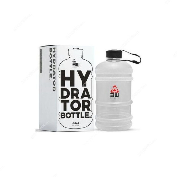 3W Hydrator Bottle, 3WF-8004, Plastic, 2.2 Ltrs, Clear