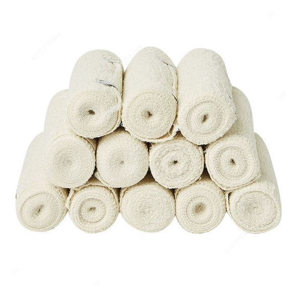 3W Crepe Bandage, NO-43, 15CM Length x 4.5CM Width, White, 12 Roll/Pack