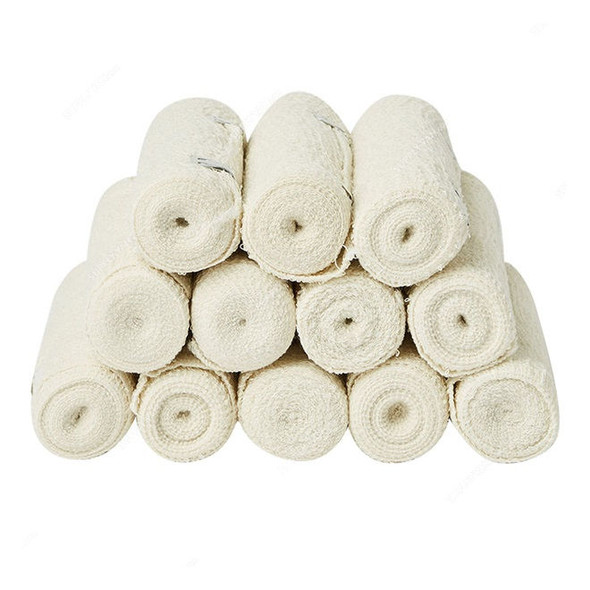 3W Crepe Bandage, NO-45, 10CM Length x 4.5CM Width, White, 12 Roll/Pack