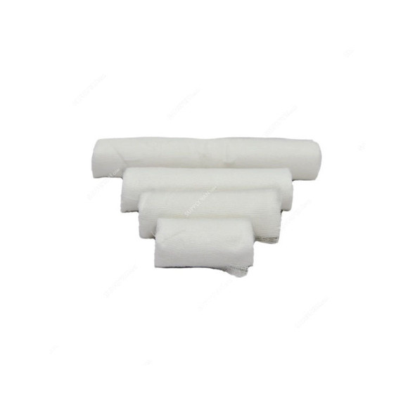 3W Cotton Gauge, NO-4, 36.5 Mtrs Length x 5 Inch Width, White