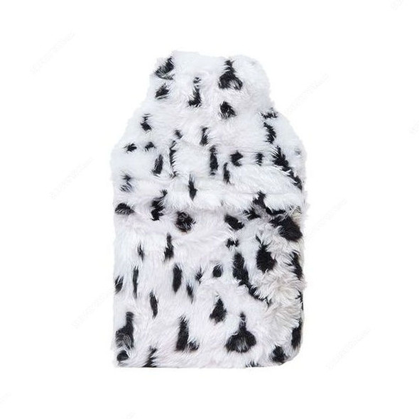 3W Fur Cover Hot Water Bottle, 3W FUR-0067, 2 Ltrs, White