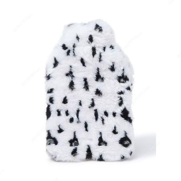 3W Fur Cover Hot Water Bottle, 3W FUR-0067, 2 Ltrs, White