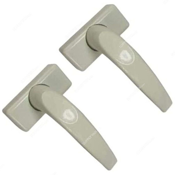 Robustline Door Lever Handle and Lockbody Set, 224, Aluminium, 20MM, Beige, 3 Pcs/Set