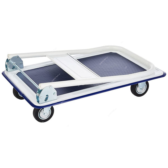 Aqson Foldable Platform Trolley, APT150, 150 Kg, Silver/Blue