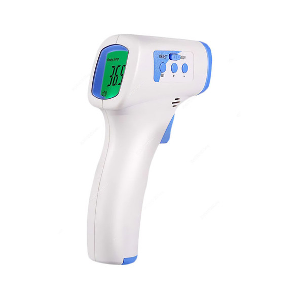 Infrared Forehead Thermometer, S000074, LCD, White