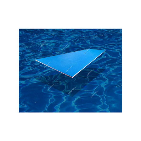 Aerofun Floating Pool Mat, 10016065, 2 Mtrs Length x 1.2 Mtrs Width, Blue/Yellow