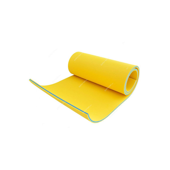 Aerofun Floating Water Mat, 10016189, 4 Mtrs Length x 1.2 Mtrs Width, Yellow/Blue