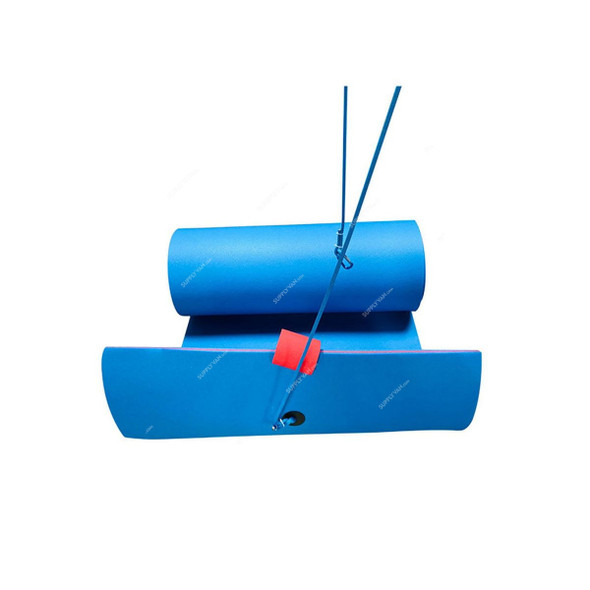 Aerofun Floating Water Mat, 10015962, 4 Mtrs Length x 1.2 Mtrs Width, Blue/Red