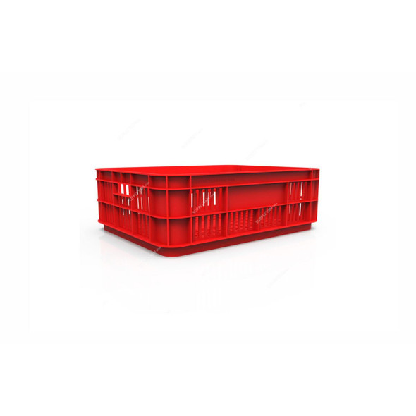 Palletco Bakery Crate, 10261, HDPE/Polypropylene, 50 Ltrs, Red