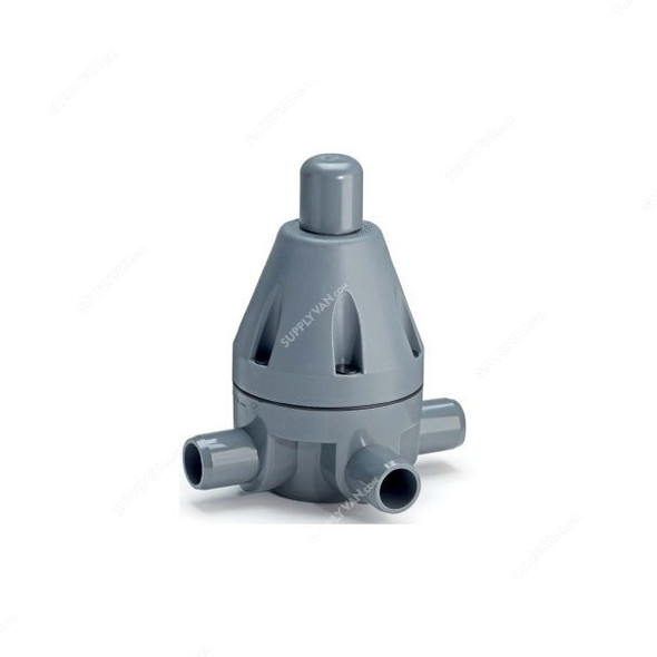 Effast Metric Solvent Welded Pressure Relief Valve, MDRMVP0200-E, PVC-U, 20MM