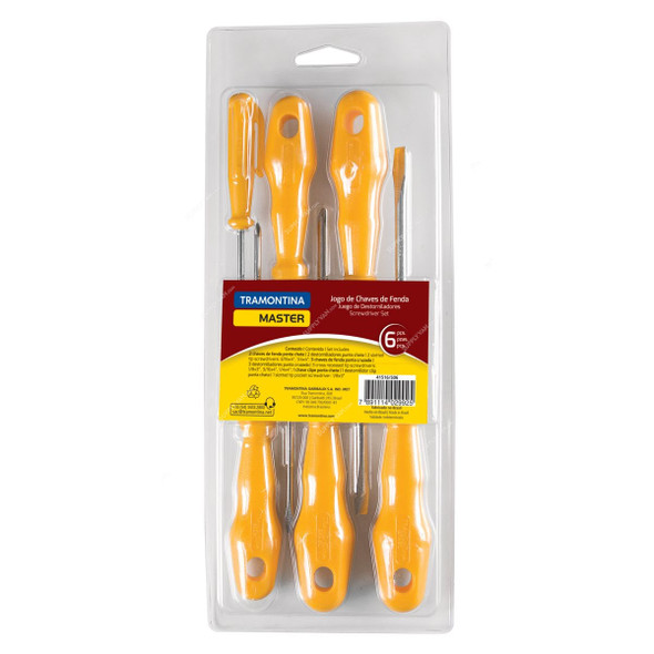 Tramontina Screwdriver Set, 41516506, 6 Pcs/Set