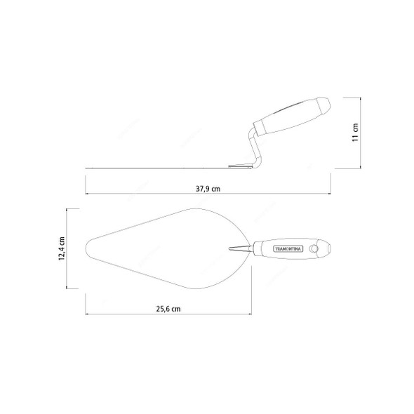 Tramontina Masons Trowel, 77358105, 10 Inch Blade Size