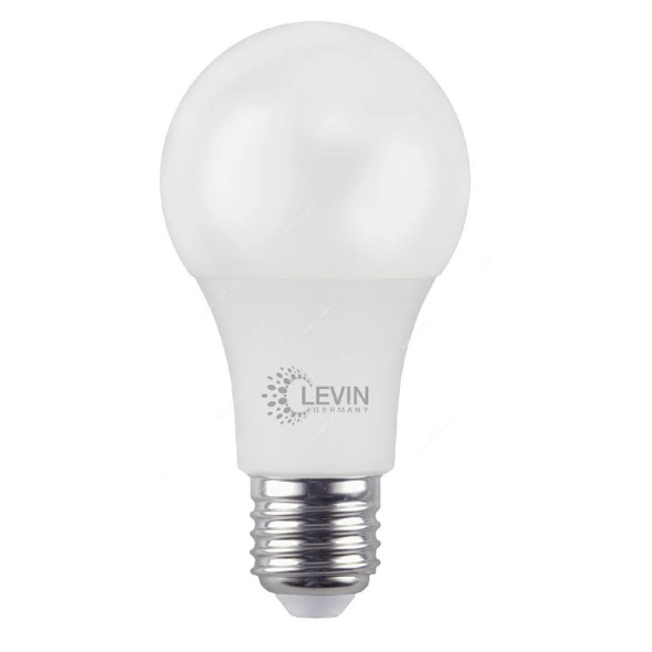 Levin LED Bulb, LBL-27S09-65-LX3, A60, 9W, 6500K, Cool White, 3 Pcs/Pack