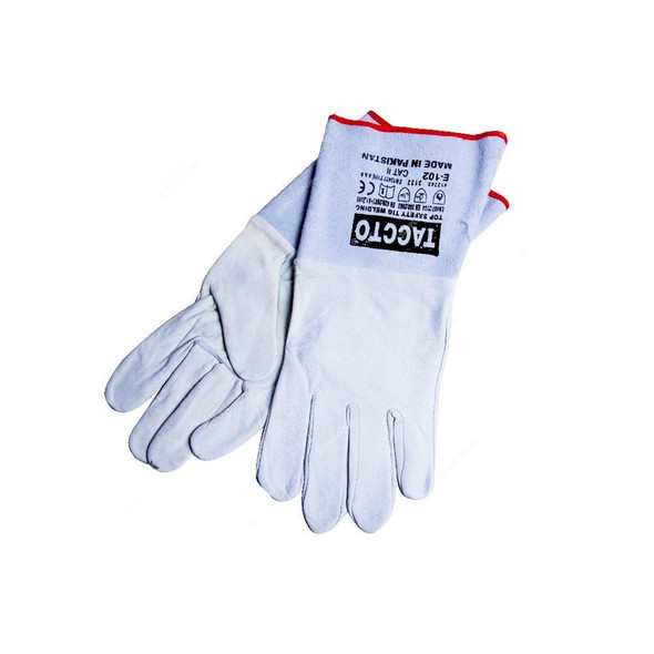 Taccto TIG Welding Gloves, Size 10, White