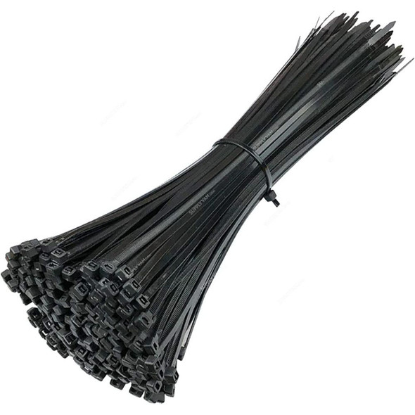 Speedwell Cable Tie, BNT4830, Nylon, 4.8MM Thk x 280MM Length, Black, 100 Pcs/Pack