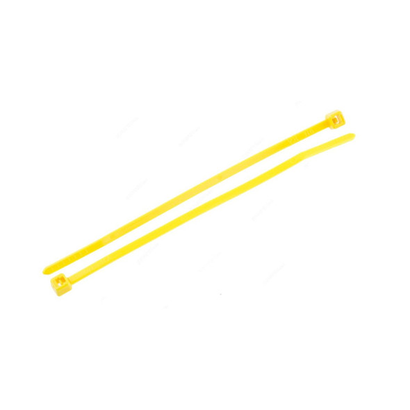 Speedwell Cable Tie, BNT4830, Nylon, 4.8MM Thk x 280MM Length, Yellow, 100 Pcs/Pack