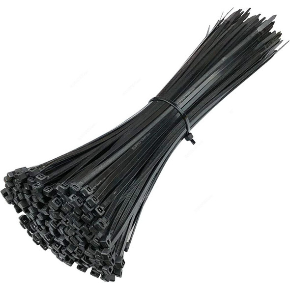 Speedwell Cable Tie, BNT2510, Nylon, 2.5MM Thk x 100MM Length, Black, 100 Pcs/Pack