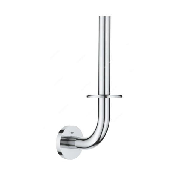 Grohe Wall Mounted Spare Toilet Paper Holder, 40385001, Essentials, Metal, 116CM Length x 232CM Height, Starlight Chrome Finish