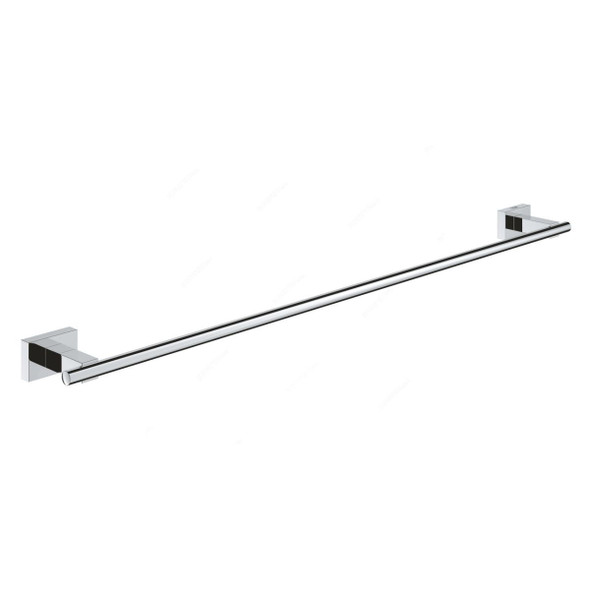 Grohe Wall Mounted Towel Rail, 40509001, Essentials Cube, Metal, 558CM Length, Starlight Chrome Finish