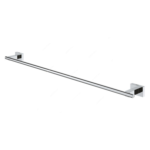 Grohe Wall Mounted Towel Rail, 40509001, Essentials Cube, Metal, 558CM Length, Starlight Chrome Finish