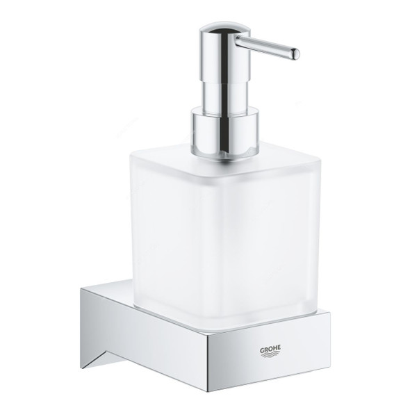 Grohe Wall Mounted Glass/Soap Dish Holder, 40865000, Selection Cube, Metal, 108CM Length x 73CM Width, Starlight Chrome Finish