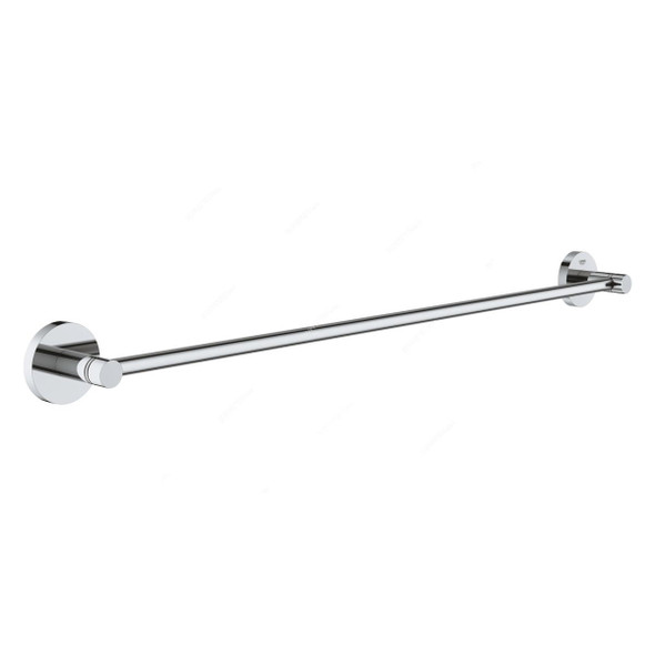 Grohe Wall Mounted Towel Rail, 40366001, Essentials, Metal, 600CM Length, Starlight Chrome Finish