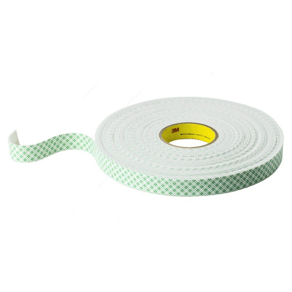 3M Double Coated Urethane Foam Tape, 4016, 1 Inch Width x 36 Yards Length, Off-White