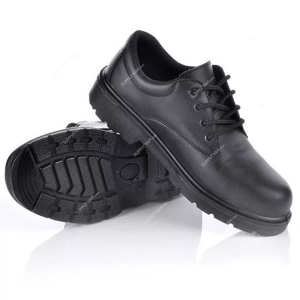 Safetoe Executive Safety Shoes, L-7006B, Best Manager, S3 SRC, Leather, Size47, Black