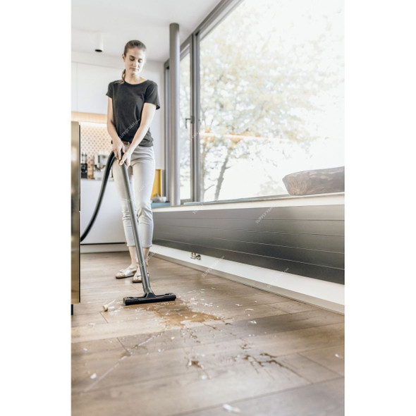 Karcher WD 2 Plus V-12/4/18/C Wet and Dry Vacuum Cleaner, 16280090, 1000W, 12 Ltrs Tank Capacity, Yellow