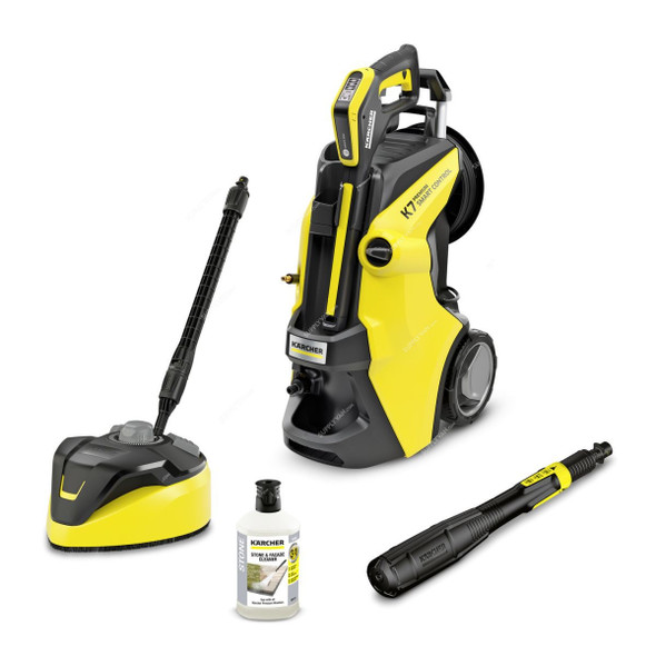 Karcher K 7 Premium Smart Control Home Pressure Washer, 13172340, 2.8kW, 20-180 Bar, Yellow/Black