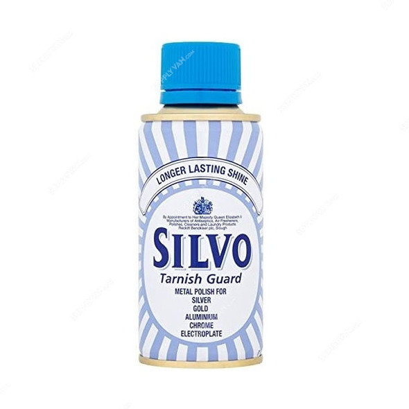 Silvo Tarnish Guard Metal Cleaner and Polish, Liquid, 175ML