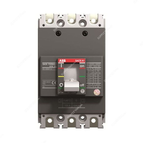 ABB Moulded Case Circuit Breaker, A1N-MCCB-40A-3P-36kA, 3 Pole, 36kA, 40A