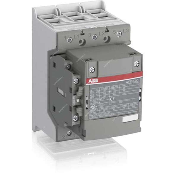 ABB DC Contactor, AF116-30-11-11, 3 Pole, 160A